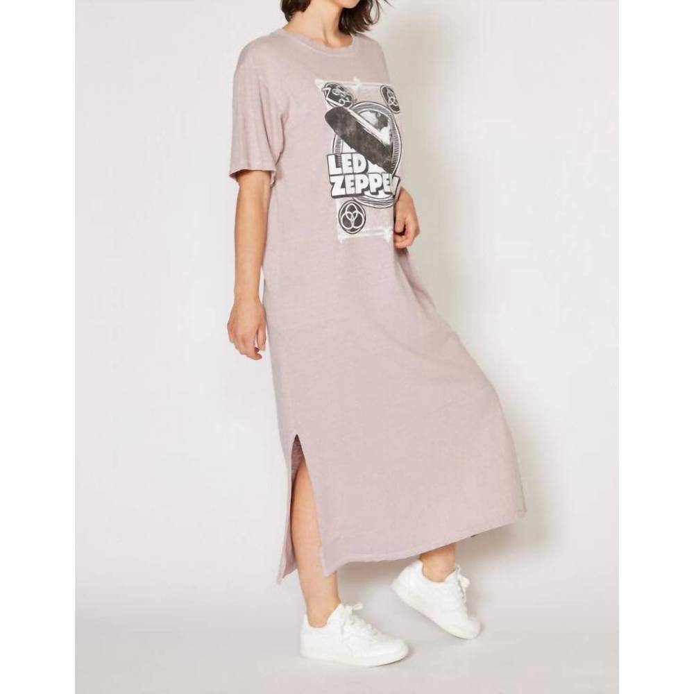 NEW PEOPLE OF LEISURE led zeppelin vintage lavender dress in lavender gray - Picture 3 of 3